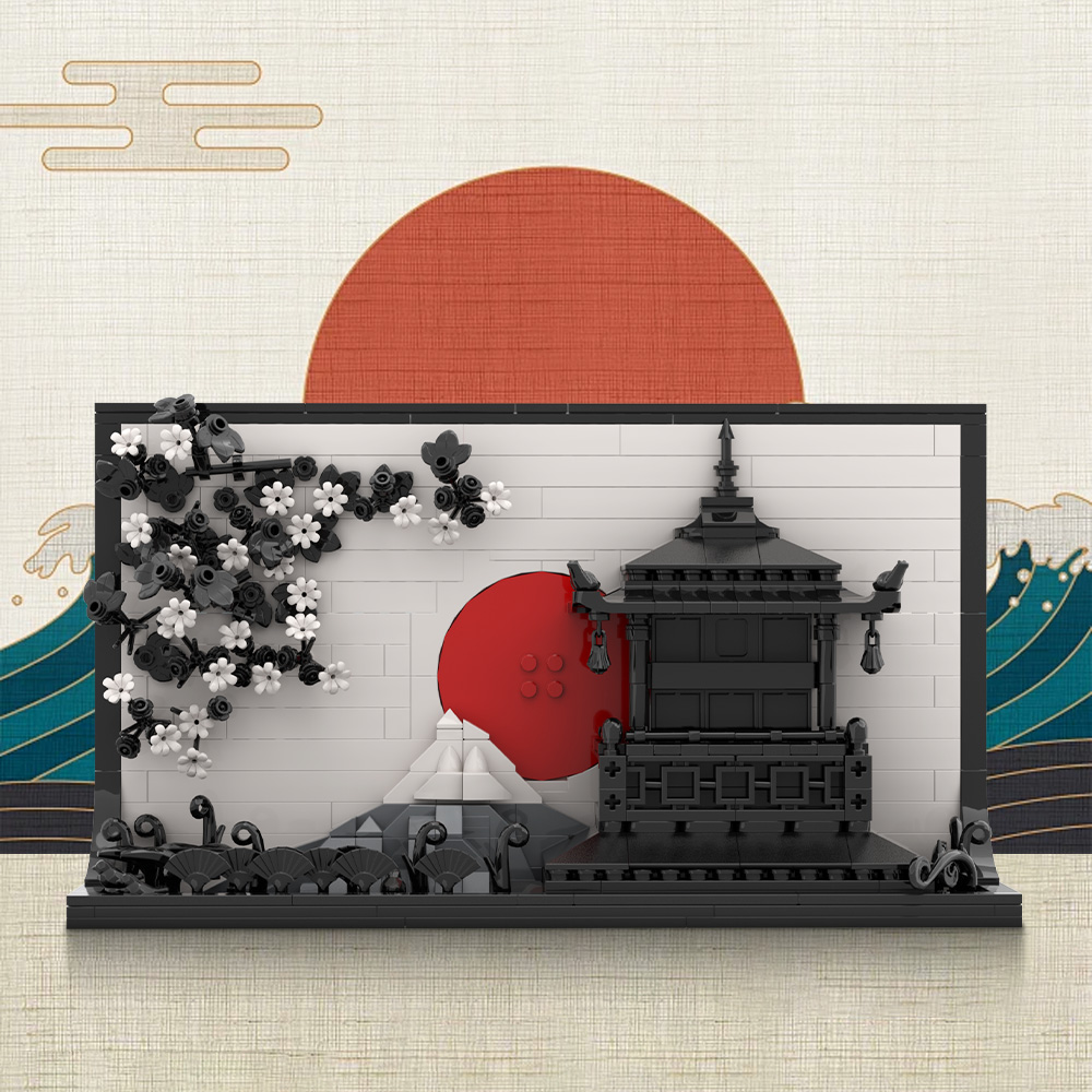 Lego Set City - MOC Japon Sanatı 3D Resim Sergisi