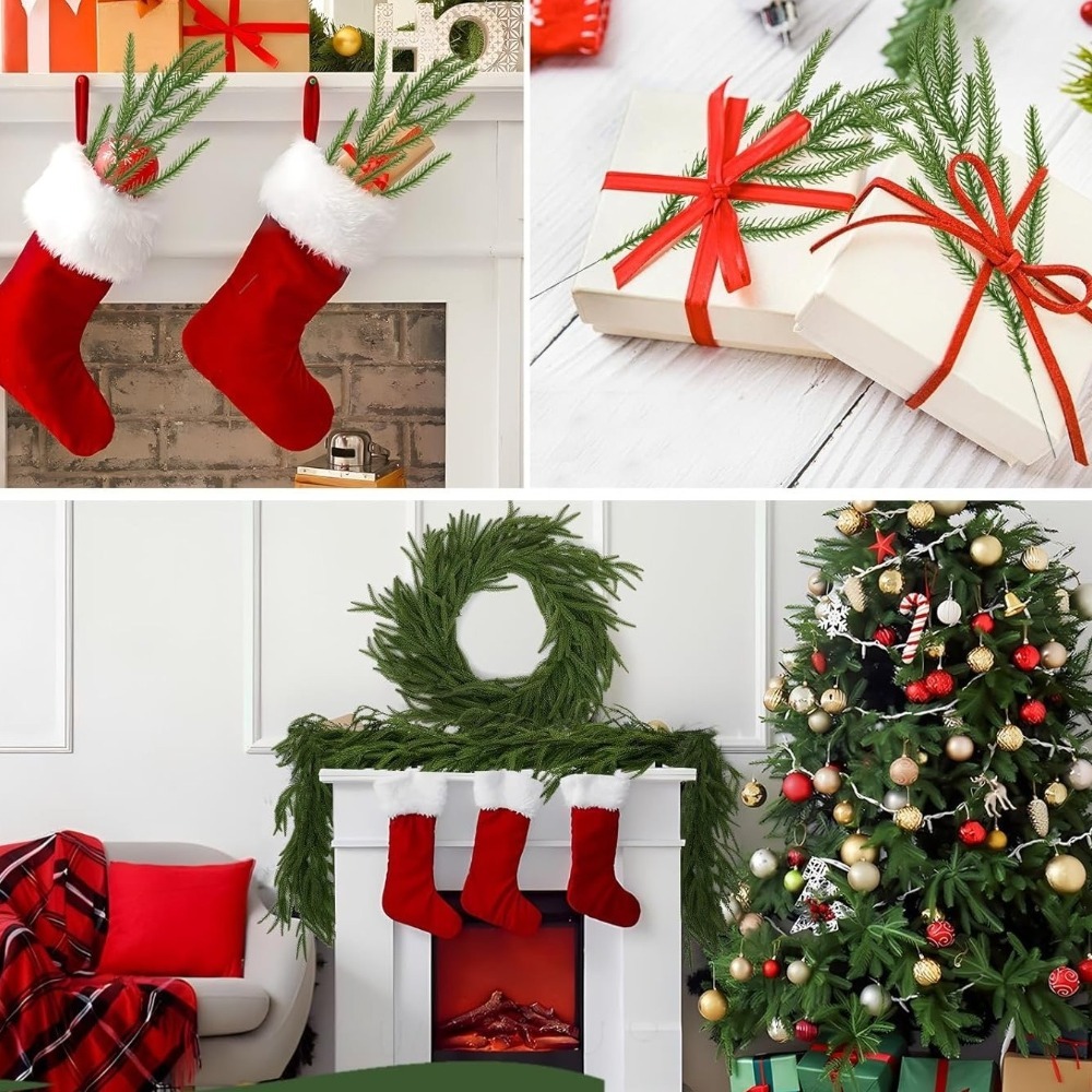10 adet noel yapay Norfolk çam - Christmas Wreath Fake incelemesi ve fiyatı