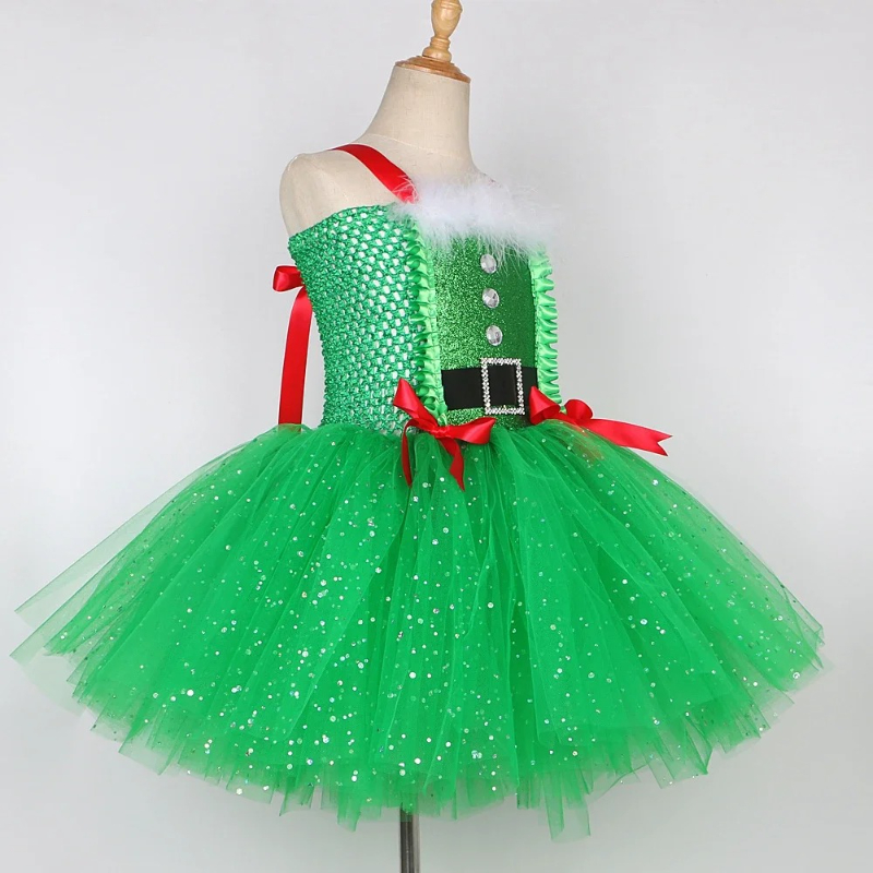 Sparkly Kızlar Noel Ağacı Kost - Elf Costume Christmas incelemesi ve fiyatı