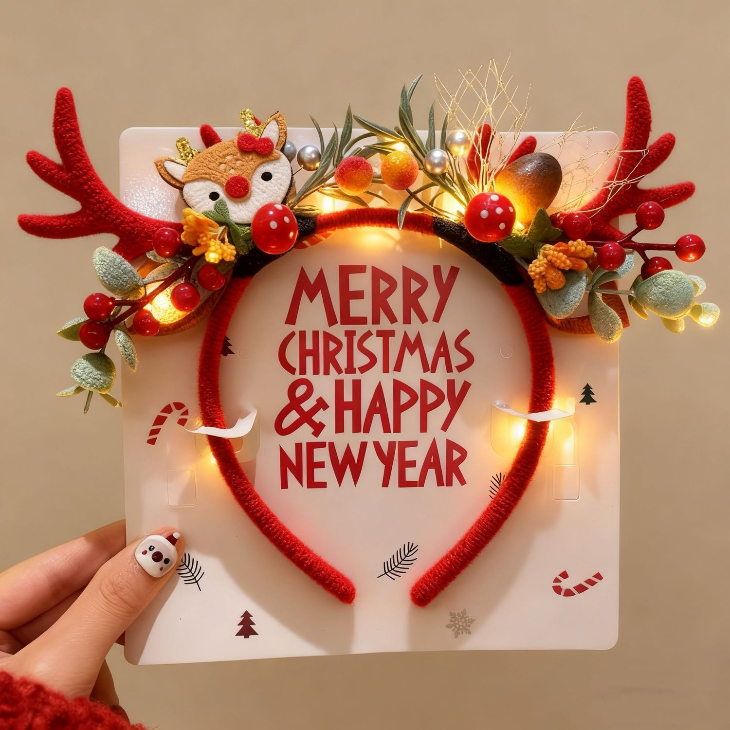 Noel Geyiği Boynuzlu Taç Bandı - Reindeer Antlers Headband incelemesi ve fiyatı