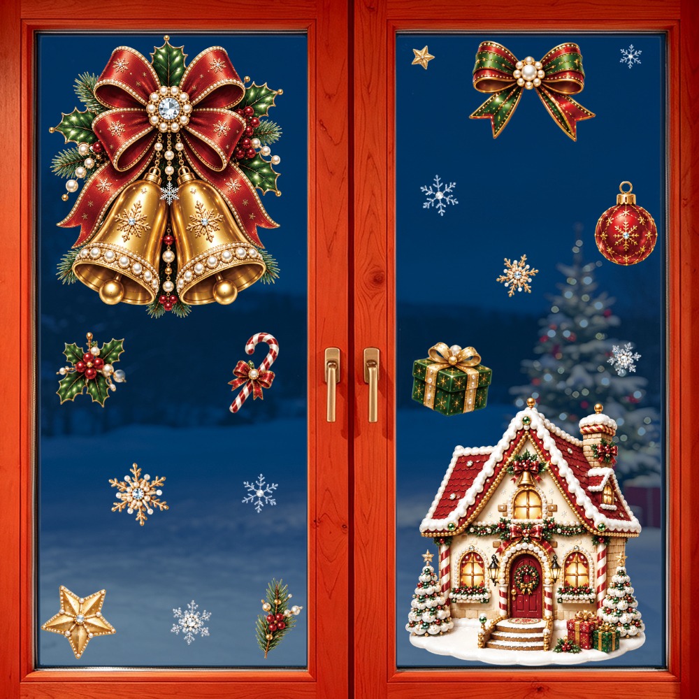 Noel 2027 Yeni Pencere Çıkartm - Snowflake Window Decal incelemesi ve fiyatı